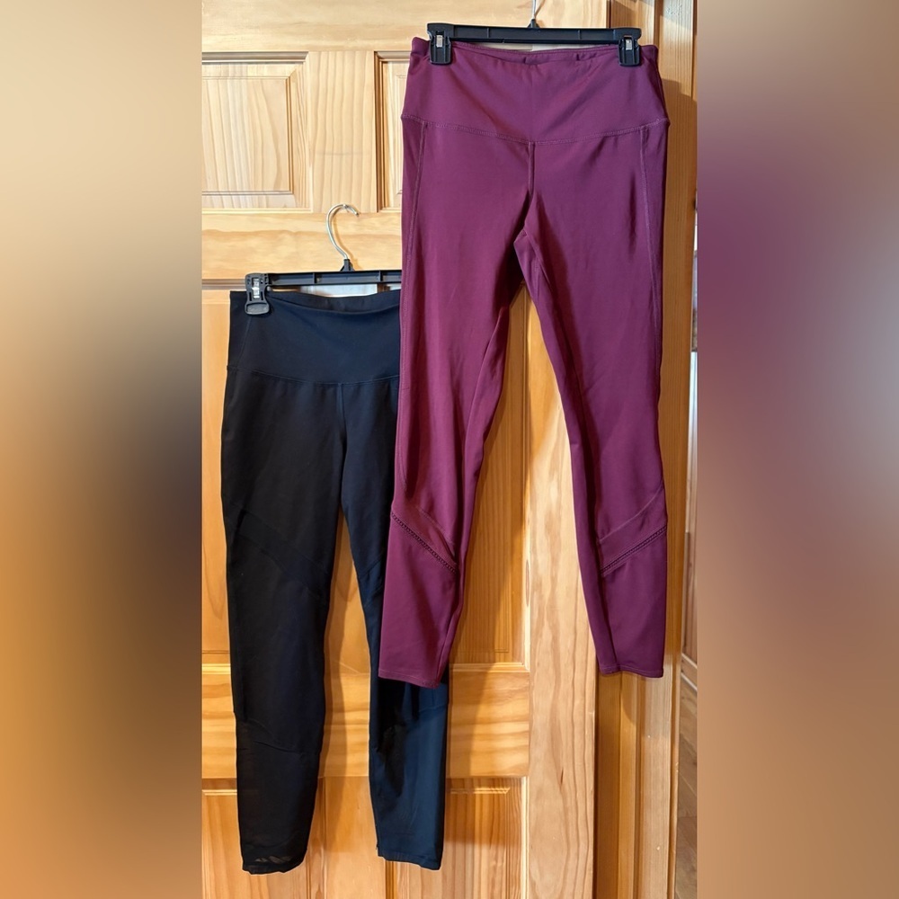 Tangerine leggings, Old Navy's PowerSoft leggings, women’s M (set of two)